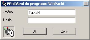 Pihlášení WinPacht